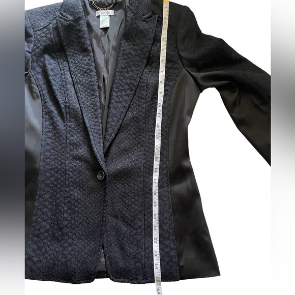 Cache Women’s Textured Black Blazer Size 8 - Picture 8 of 14